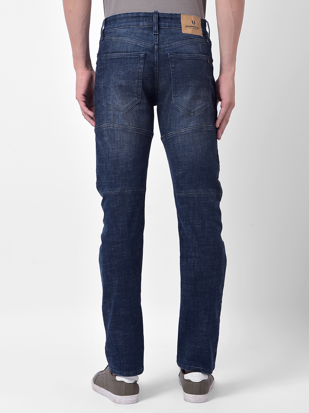 Numero Uno Men Dark Blue Skinny Fit Low Rise Sustainable Jeans